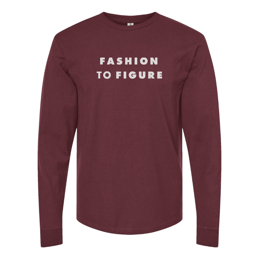 Men's Fashion To Figure Logo Cotton Long Sleeve T-Shirt