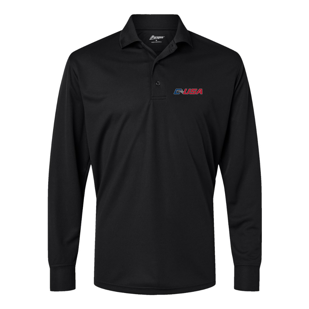 Men's  Conference USAl Paragon Prescott Long Sleeve Polo