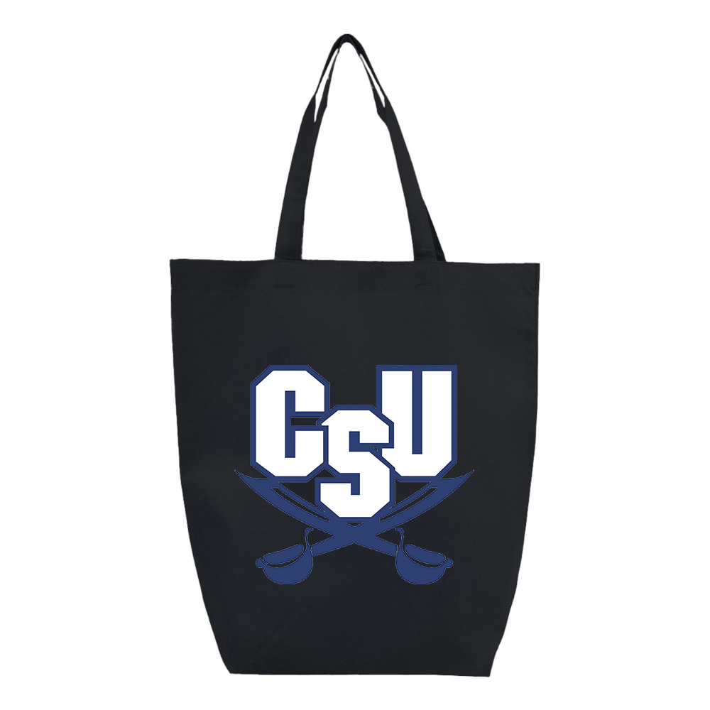 CSU Buccaneers   Q-Tees Non-Woven Gusset Bottom Tote