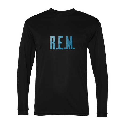 Men's R.E.M. Blue Performance Long Sleeve T-Shirt