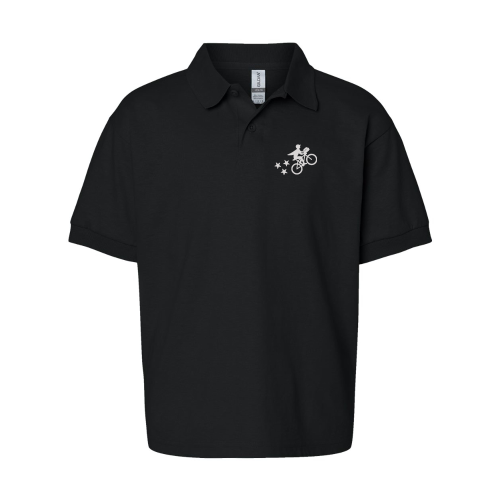 Youth Postmates Bike Gildan Dry Blend Jersey Polo