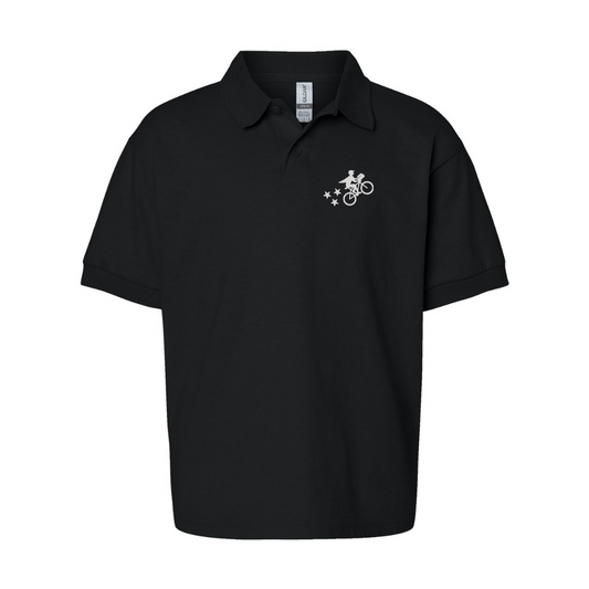 Youth Postmates Bike Gildan Dry Blend Jersey Polo