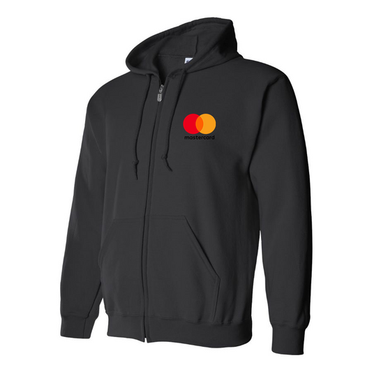 Men's Mastercard Logo  Zipper Hoodie