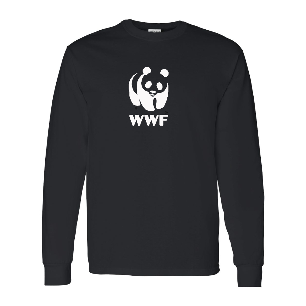 Men's  WWF  Gildan Heavy Cotton Long Sleeve T-Shirt