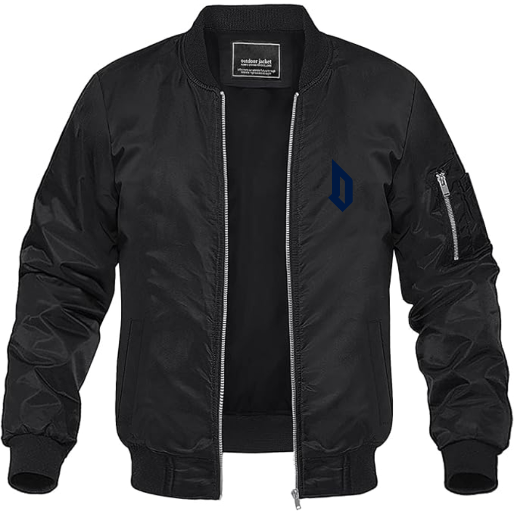 Men's  Duquesne Dukes Lightweight Bomber Jacket Windbreaker Softshell Varsity Jacket Coat