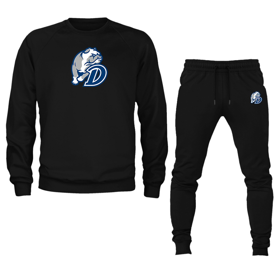 Men's  Drake Bulldogs Crewneck Sweatshirt Joggers Suit