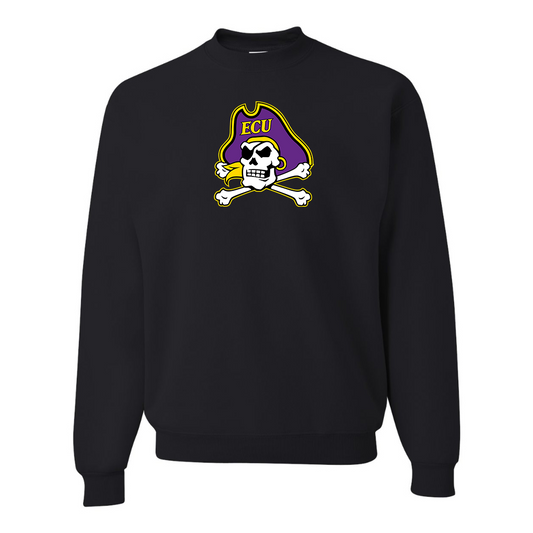 Men's  East Carolina Pirates JERZEES NuBlend Crewneck Sweatshirt