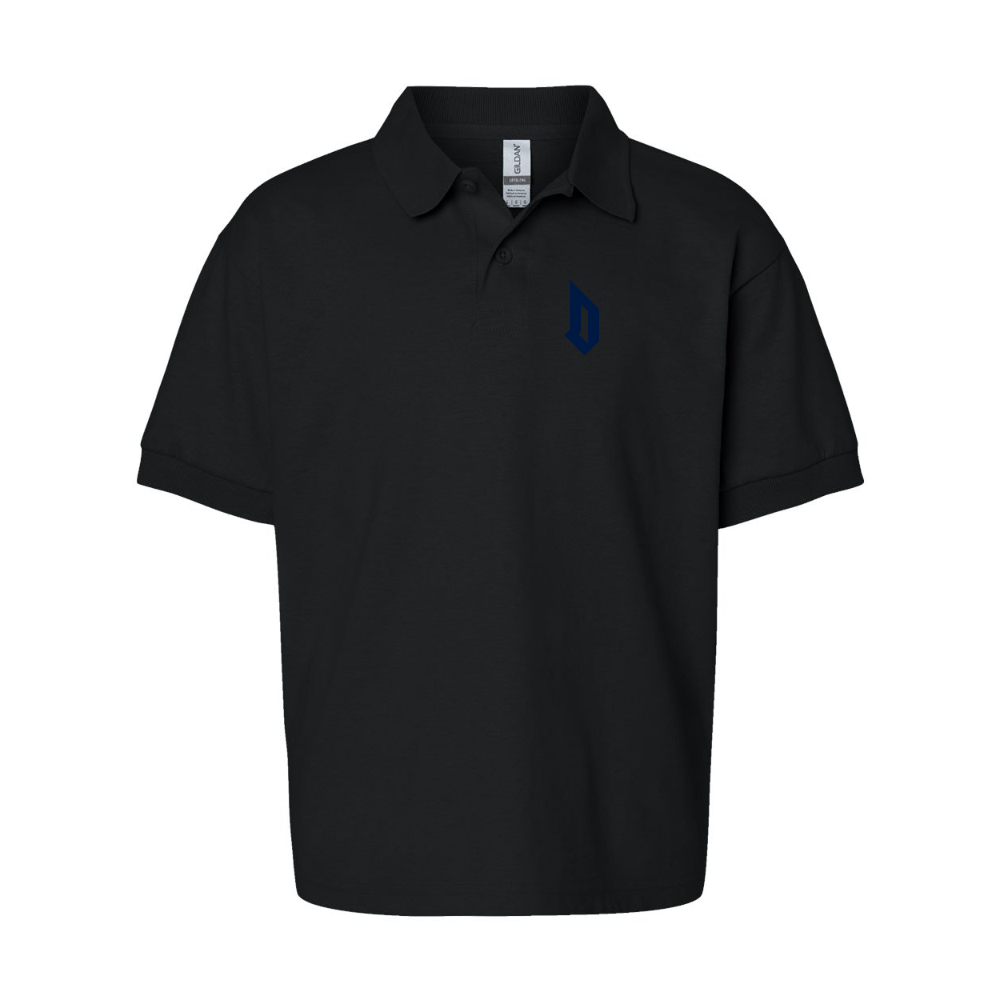 Youth   Duquesne Dukes Gildan Dry Blend Jersey Polo
