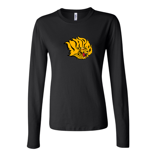 BELLA CANVAS Women’s Arkansas PB Golden Lions Jersey Long Sleeve Tee