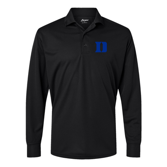 Men's  Duke Blue Devils Paragon Prescott Long Sleeve Polo