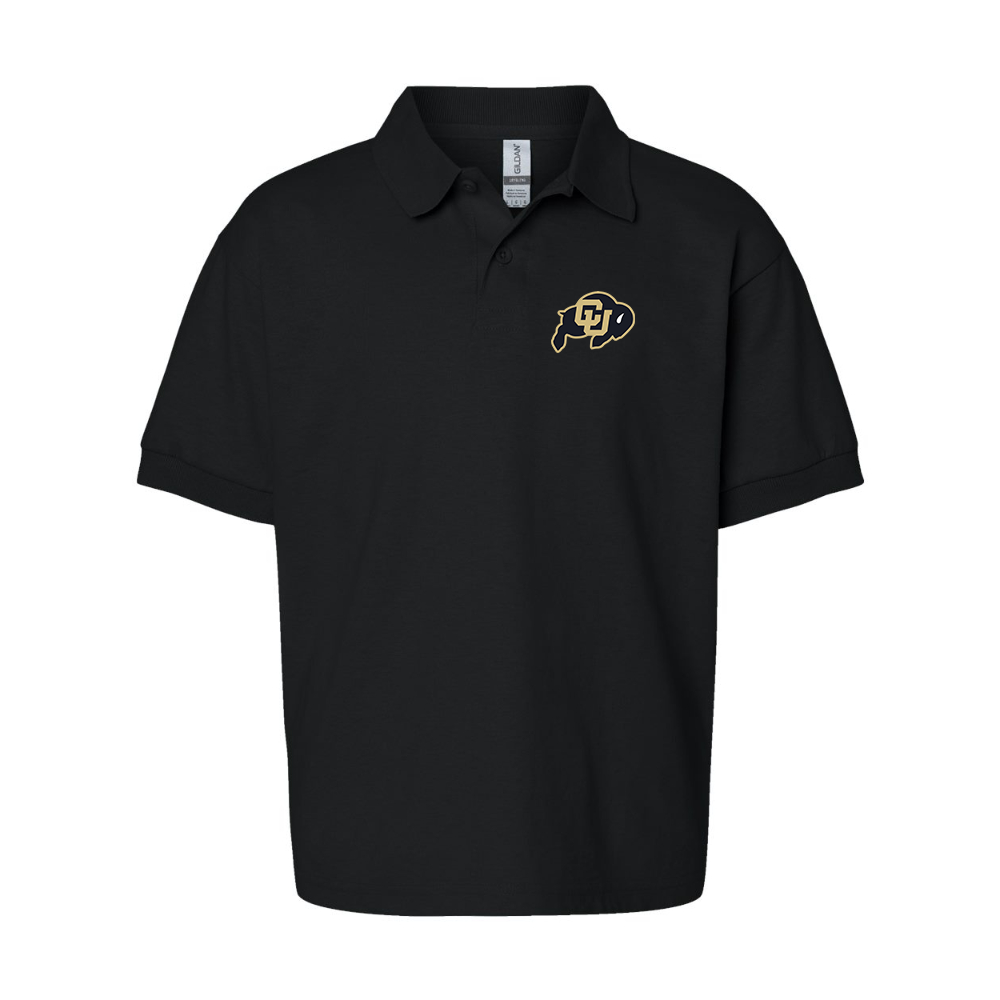 Youth Colorado Buffaloes Gildan Dry Blend Jersey Polo