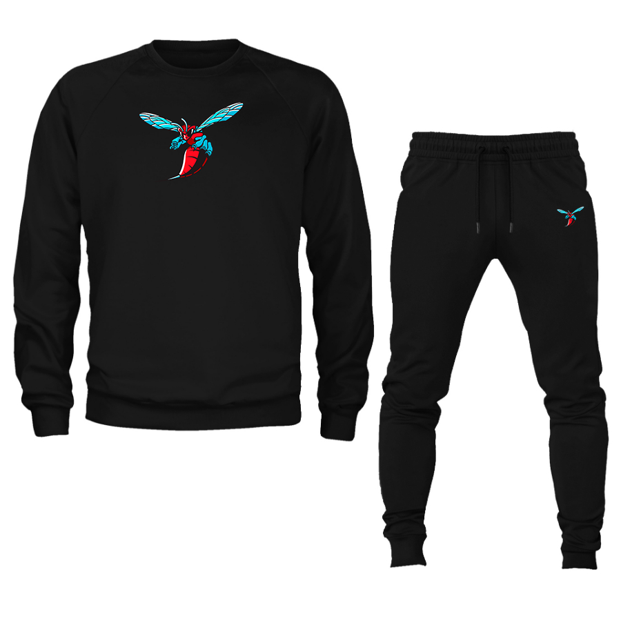 Men's  Delaware State Hornets Crewneck Sweatshirt Joggers Suit