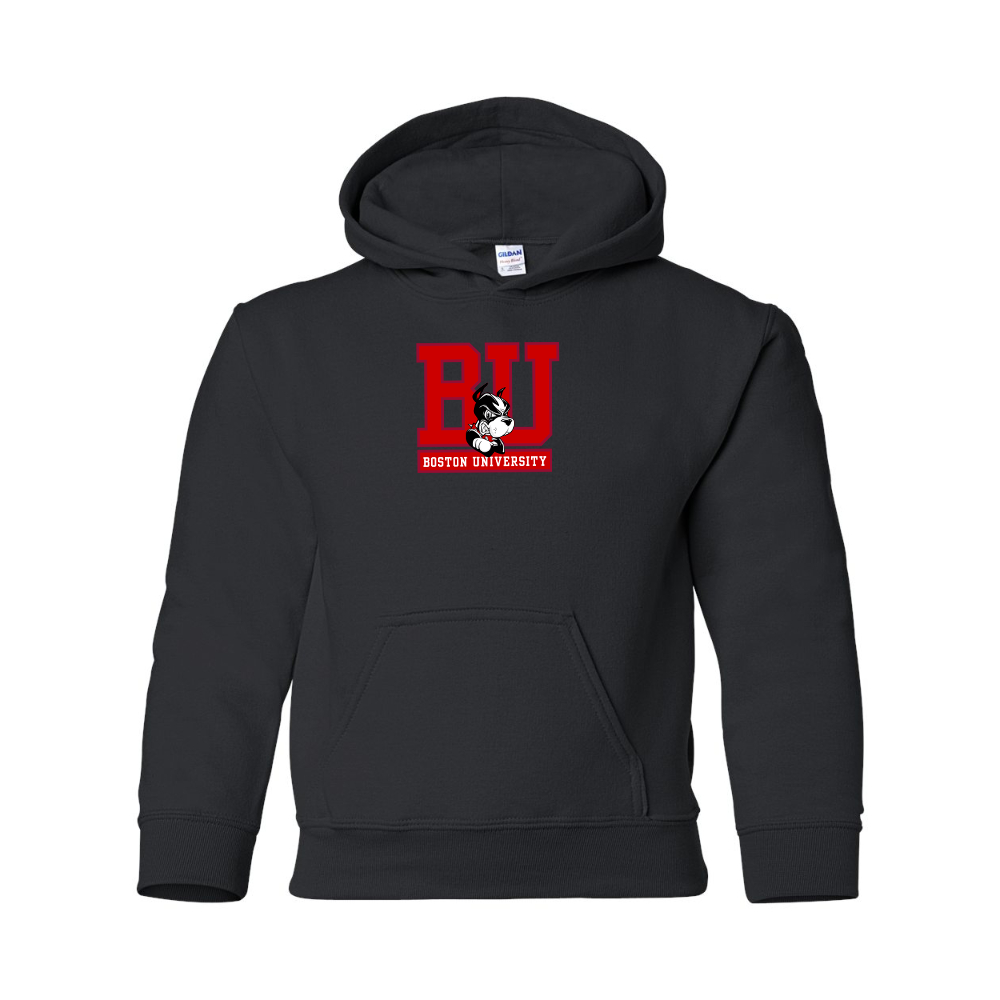 Youth Boston University Terriers Gildan Heavy Blend  Hooded Sweatshirt