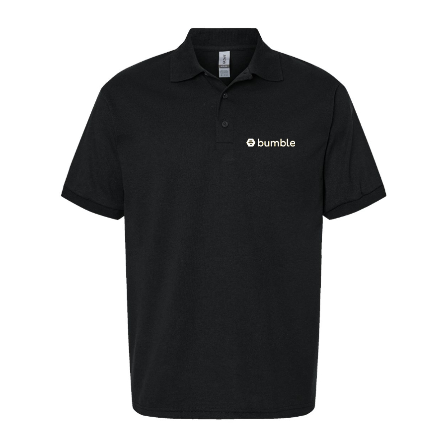 Men's Bumble Logo   Dry Blend Polo