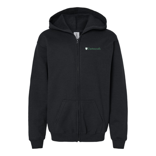 Youth Dartmouth College Gildan Heavy Blend Full Zip Hooded Sweatshirt