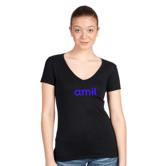 Women's  Amil  Next Level V-Neck T-Shirt