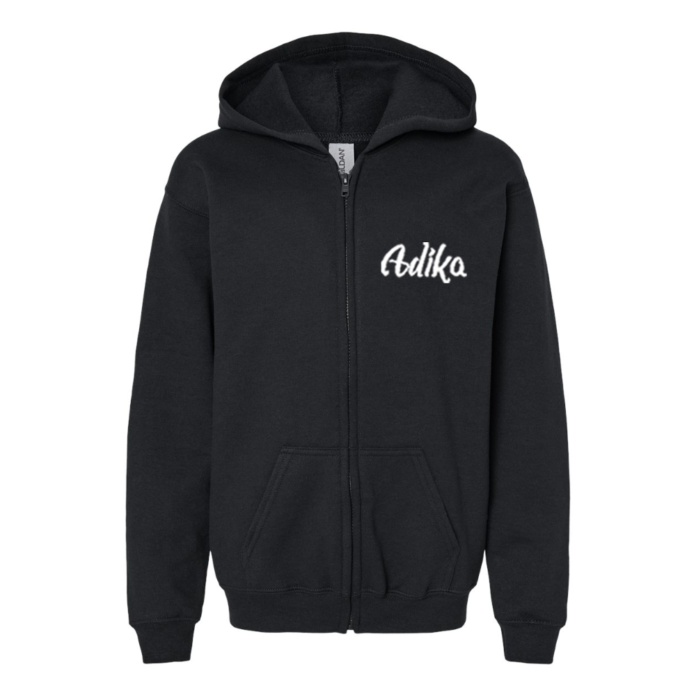 Youth  Adika  Gildan Heavy Blend Full Zip Hooded Sweatshirt
