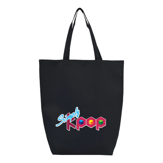 Simply Kpop  Q-Tees Non-Woven Gusset Bottom Tote
