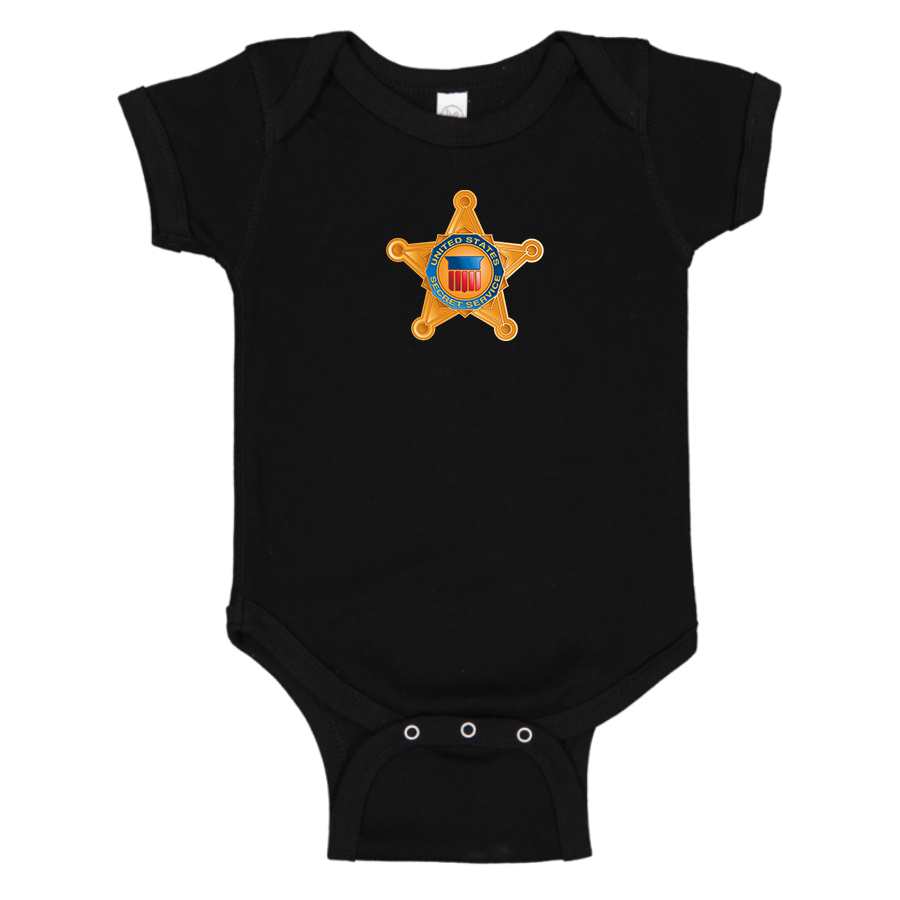 Secret Service Star Logo Baby Onesie Romper