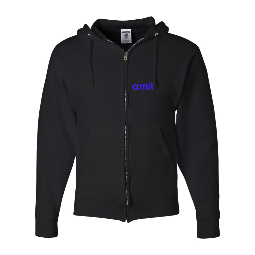Men's  Amil  JERZEES NuBlend Full-Zip Hooded Sweatshirt