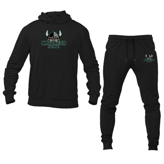 Men's   Cleveland State Vikings   Hoodie Joggers Set