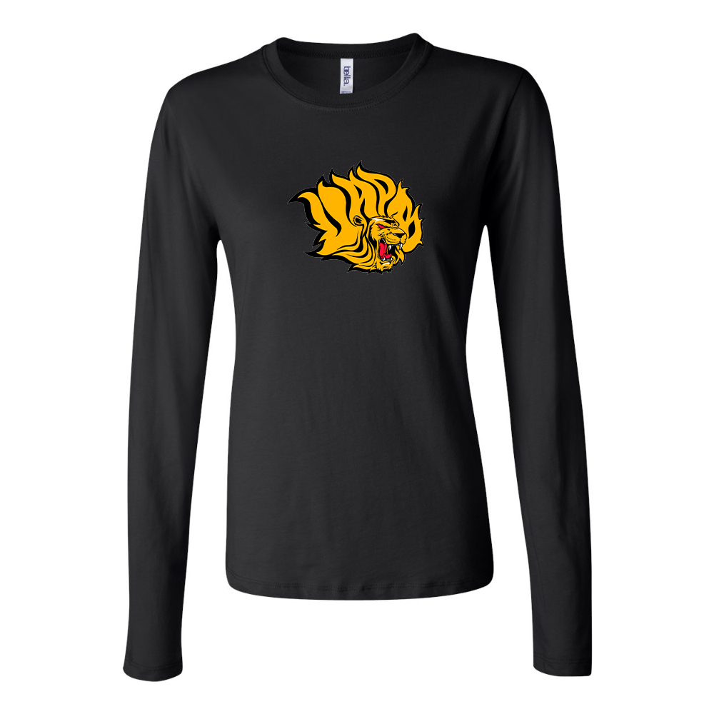 BELLA CANVAS Women’s Arkansas PB Golden Lions Jersey Long Sleeve Tee