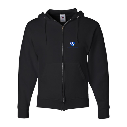 Men's  Eastern Illinois Panthers JERZEES NuBlend Full-Zip Hooded Sweatshirt
