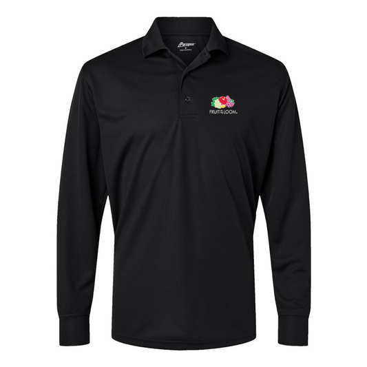 Men's Fruit Of the Loom Paragon Prescott Long Sleeve Polo