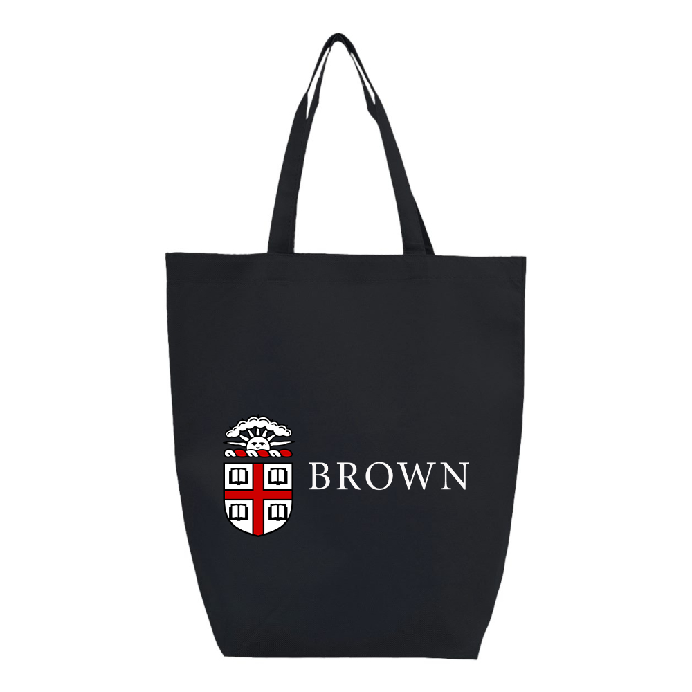 Brown University Q-Tees Non-Woven Gusset Bottom Tote
