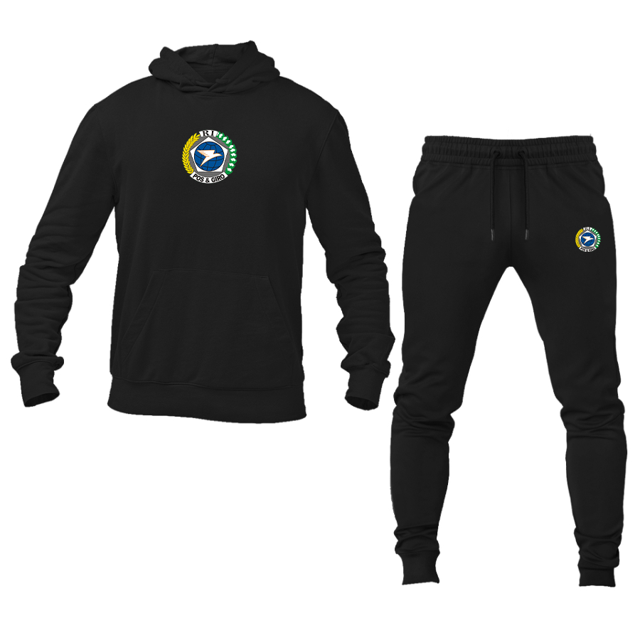 Men's Pos & Giro Logo Hoodie Joggers Set
