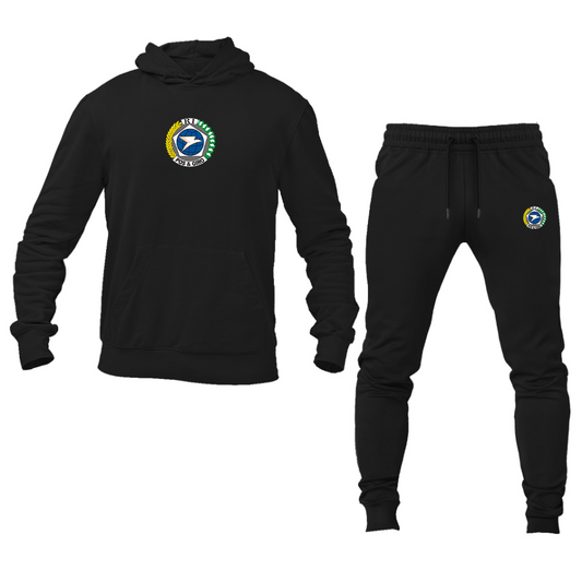 Men's Pos & Giro Logo Hoodie Joggers Set