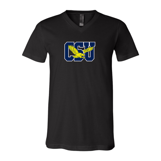 Coppin State Eagles  BELLA  CANVAS - Jersey V-Neck T-Shirt