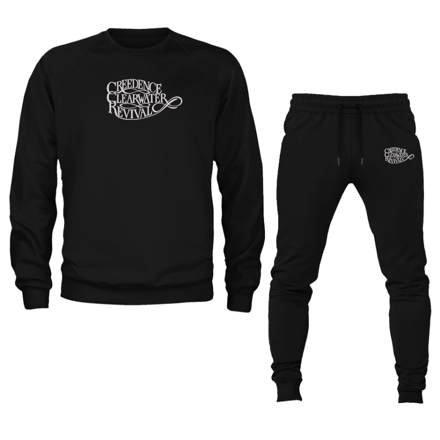 Men's Creedence Clearwater Revival Crewneck Sweatshirt Joggers Suit