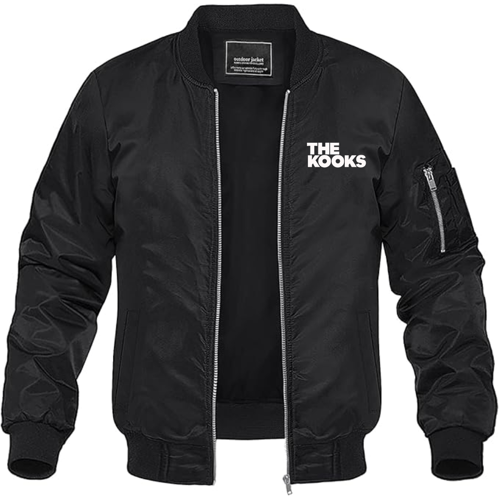 Men's The Kook  Lightweight Bomber Jacket Windbreaker Softshell Varsity Jacket Coat