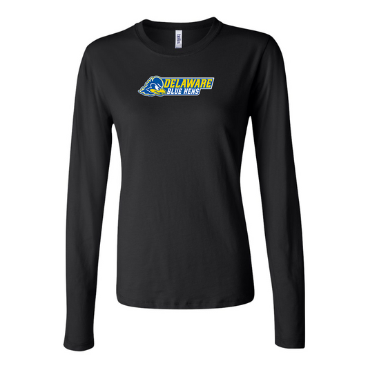 BELLA CANVAS  Delaware Blue Hens Jersey Long Sleeve Tee