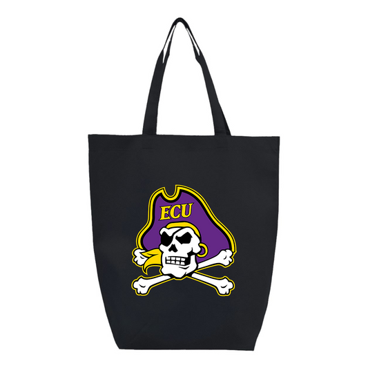 East Carolina Pirates  Q-Tees Non-Woven Gusset Bottom Tote