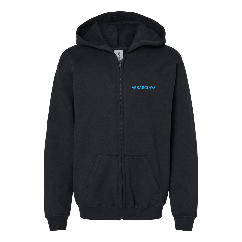 Youth  Barclays  Gildan Heavy Blend Full Zip Hooded Sweatshirt
