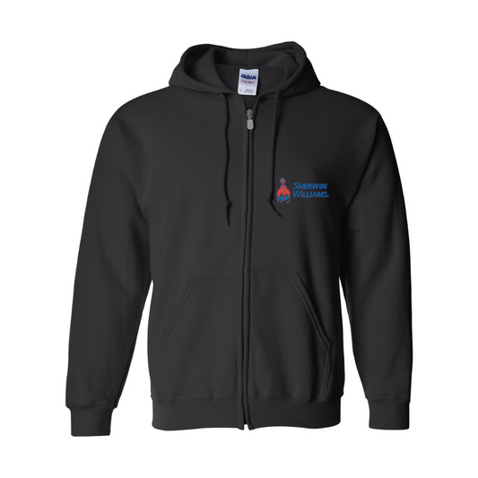 Men's Sherwin Williams Gildan  Heavy Blend Full Zip Hooded Sweatshirt