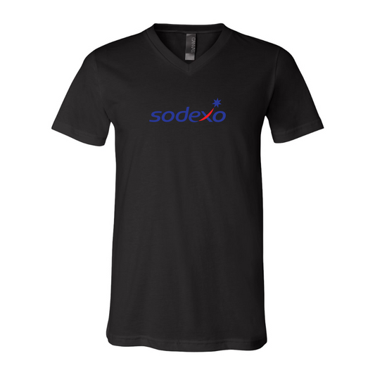 Sodexo BELLA  CANVAS - Jersey V-Neck T-Shirt