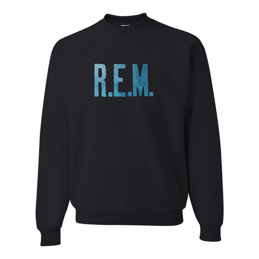 Men's R.E.M. Blue JERZEES NuBlend Crewneck Sweatshirt