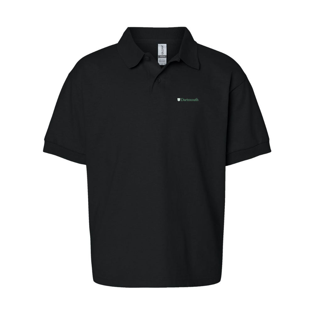 Youth Dartmouth College Gildan Dry Blend Jersey Polo