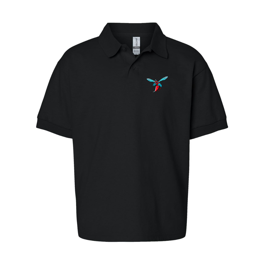 Youth Delaware State Hornets Gildan Dry Blend Jersey Polo