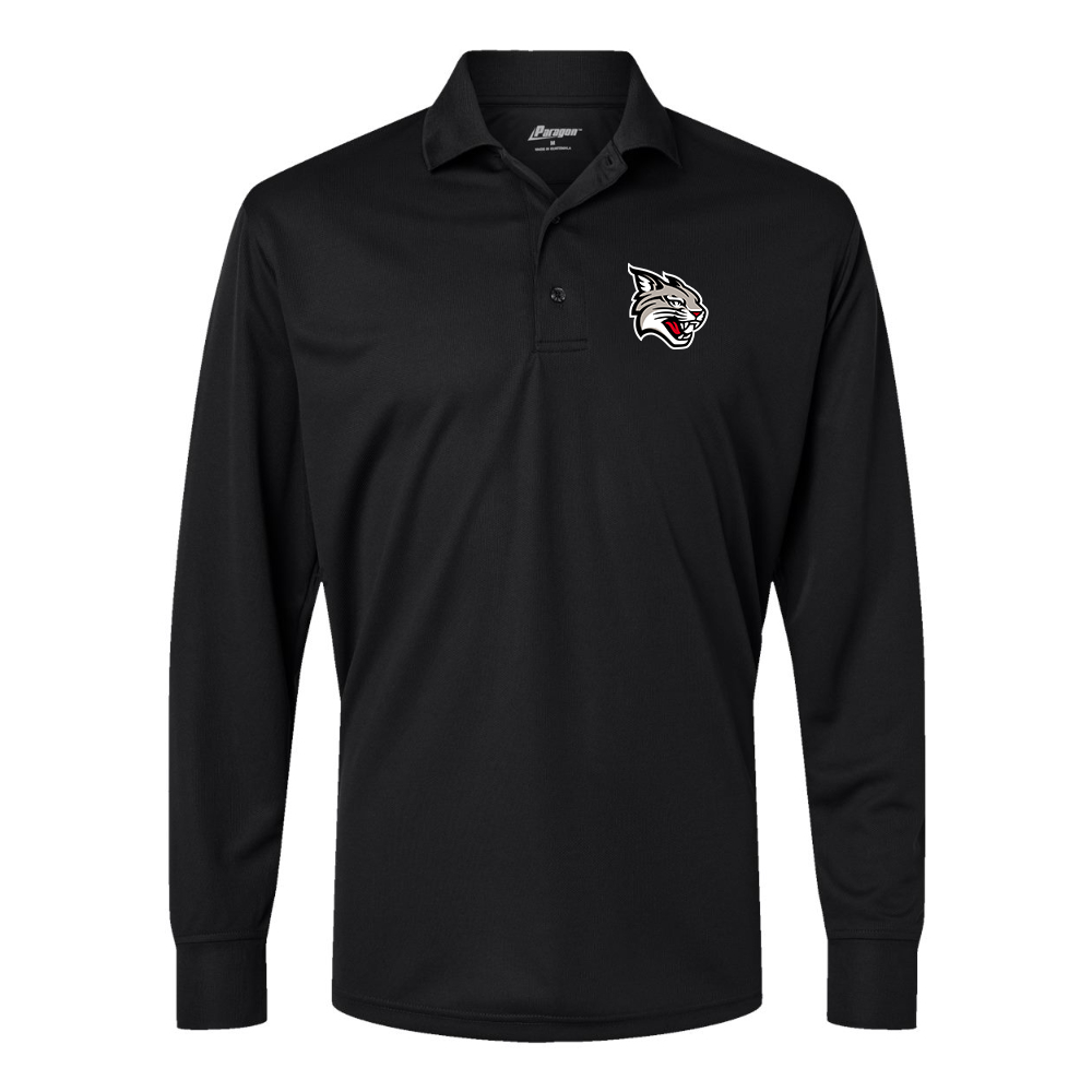 Men's  Davidson Wildcats Paragon Prescott Long Sleeve Polo
