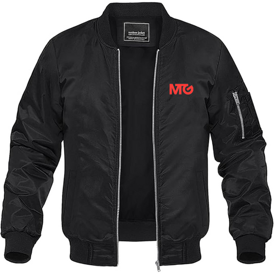 Men's MTG  Lightweight Bomber Jacket Windbreaker Softshell Varsity Jacket Coat
