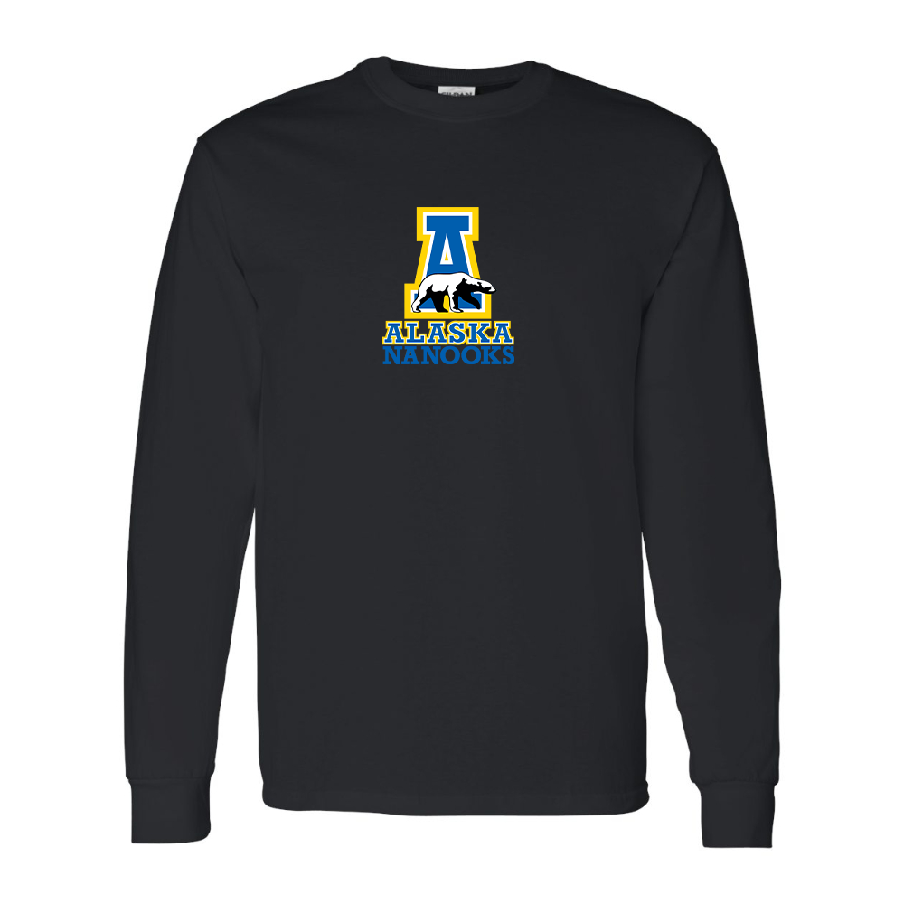 Men's Alaska Nanooks Gildan Heavy Cotton Long Sleeve T-Shirt