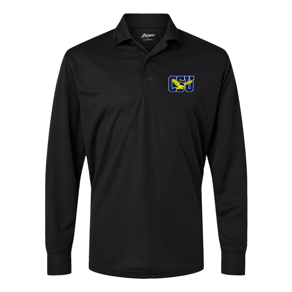 Men's  Coppin State Eagles Paragon Prescott Long Sleeve Polo