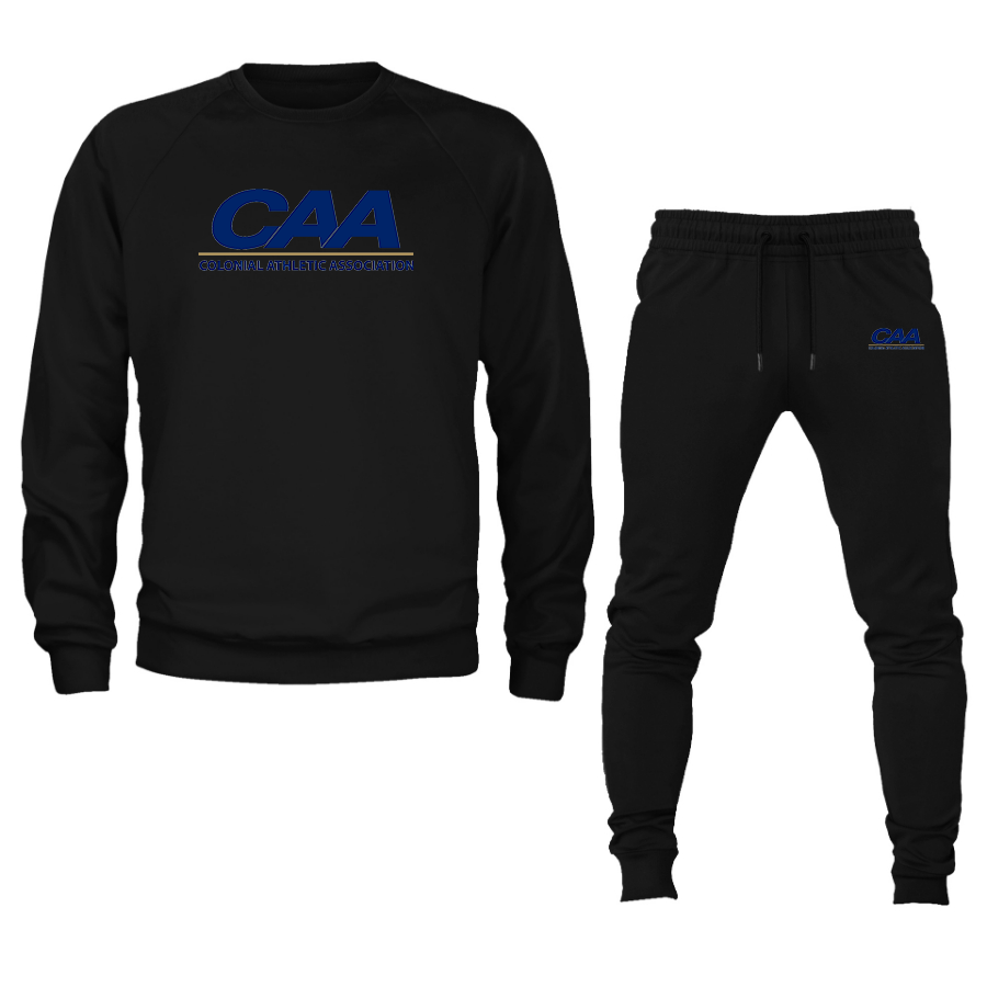 Men's Colonial Athletic Association Crewneck Sweatshirt Joggers Suit