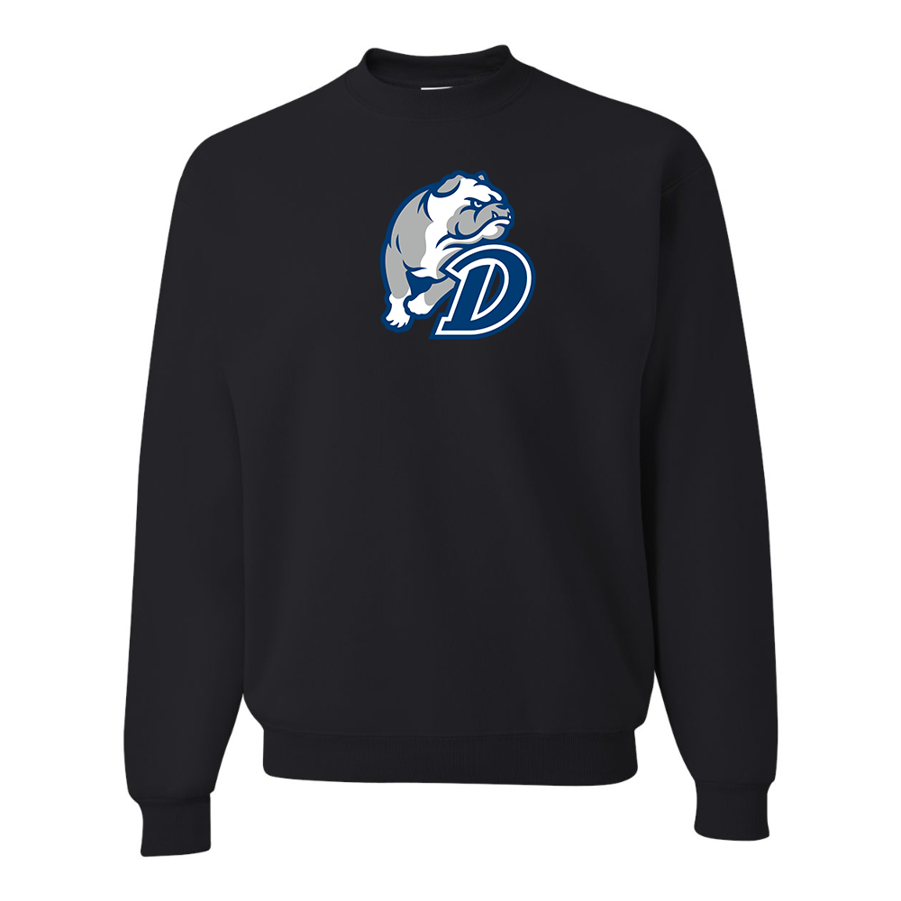 Men's Drake Bulldogs JERZEES NuBlend Crewneck Sweatshirt