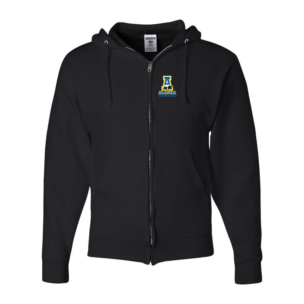 Men's Alaska Nanooks JERZEES NuBlend Full-Zip Hooded Sweatshirt