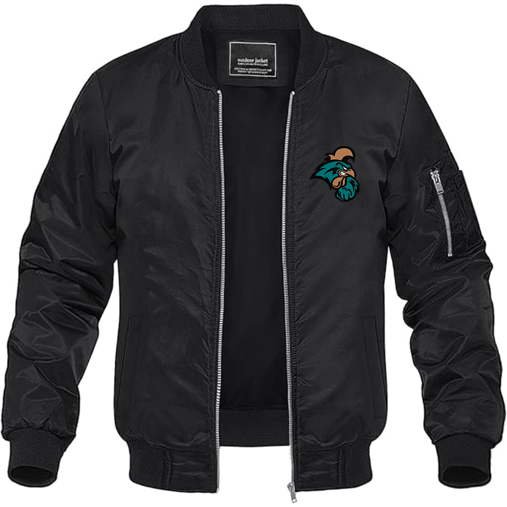 Men's Coastal Carolina Chanticleers Lightweight Bomber Jacket Windbreaker Softshell Varsity Jacket Coat